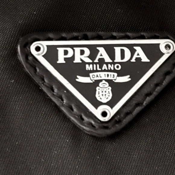 PRADA Black  Nylon Cosmetic Bag Pouch - Picture 4 of 6